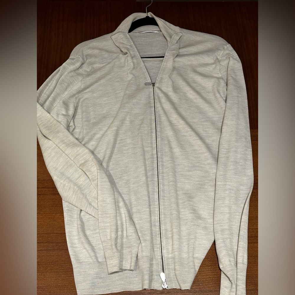 Brunello Cucinelli Cashmere Zip Up Sweater Size 50IT/US XL